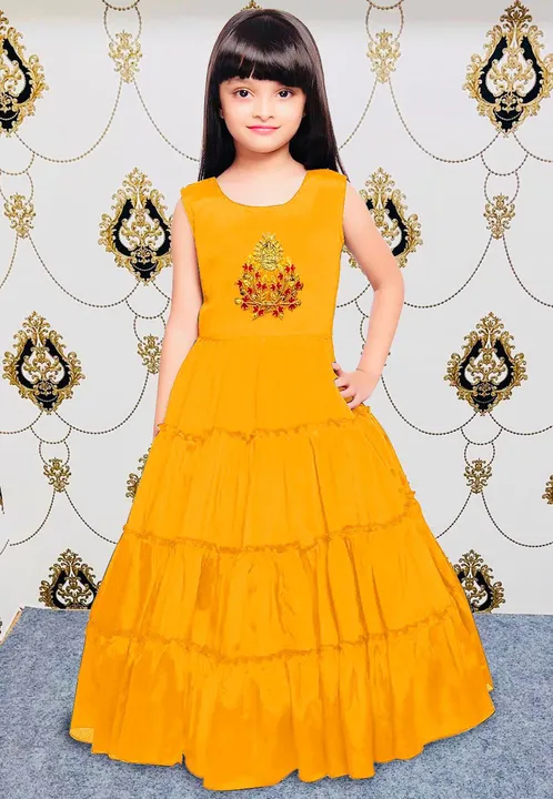 Kids gown with shruug uploaded by Taha fashion from surat on 4/23/2023