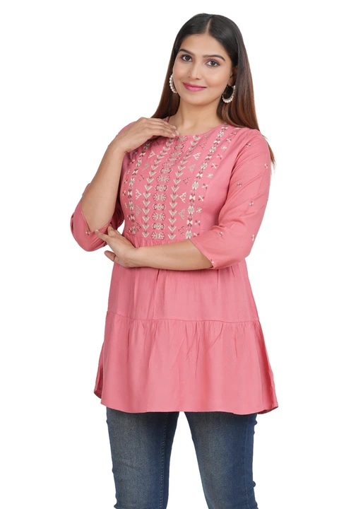 Women embroidery top uploaded by BHANWAR ENTERPRISES on 4/23/2023
