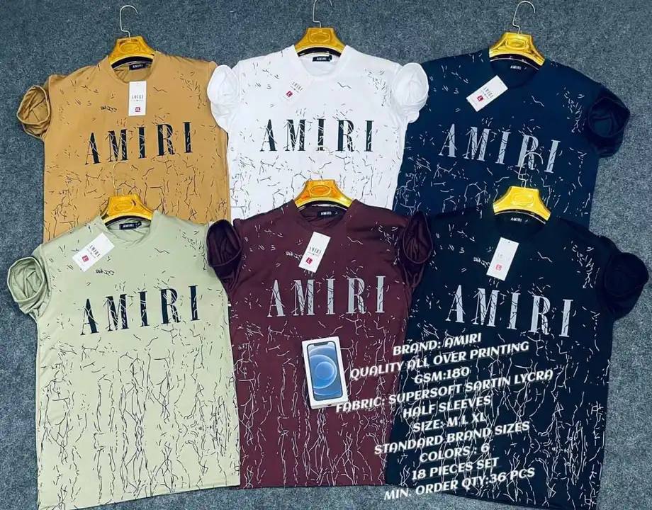 Amiri half sleeve t shirt  uploaded by Panther garments - manufacturing  on 4/23/2023