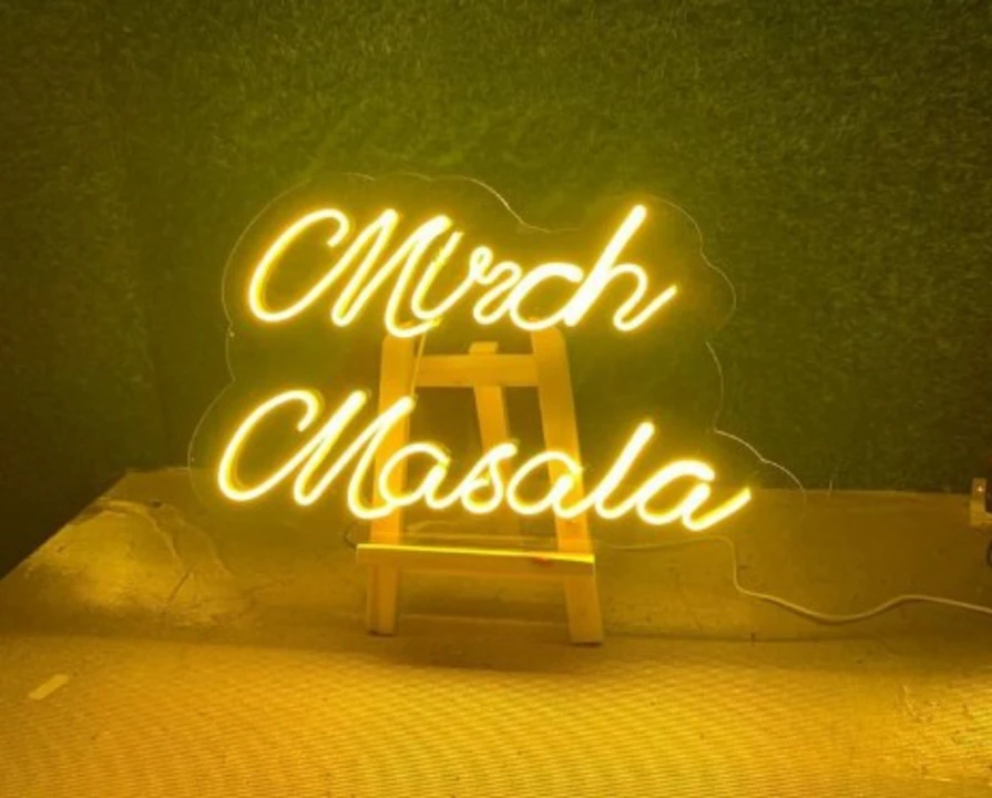 Mirch masala neon sign for occasions or decoration items  uploaded by Shyam enterprises on 4/23/2023