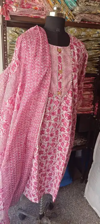 Cotton kurti pent duppata  uploaded by business on 4/23/2023