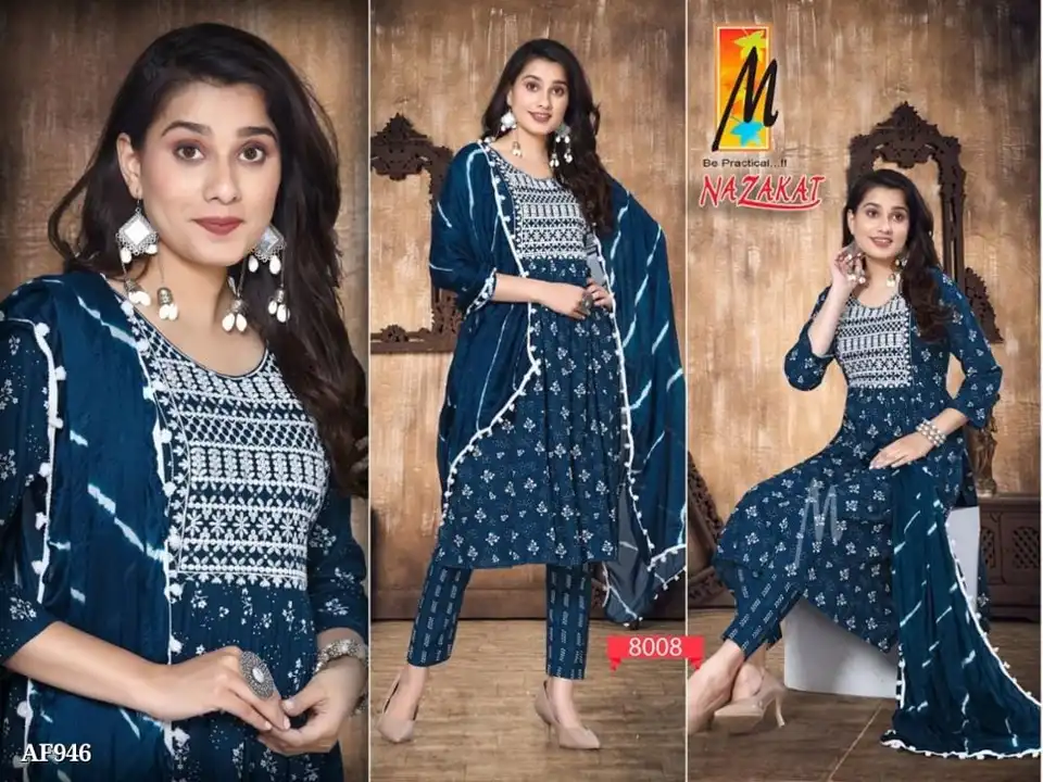 Rayon kurti pant with dupatta uploaded by R&A Traders on 4/23/2023