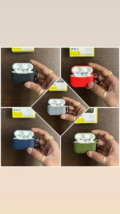 Post image *AirPods Pro 2nd Generation Silicone Cases Available with Proper Fitting &amp; Proper holes for speaker grill &amp; lanyard very thick quality with box packaging and hook also…😍😍*