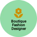 Business logo of Boutique fashion designer