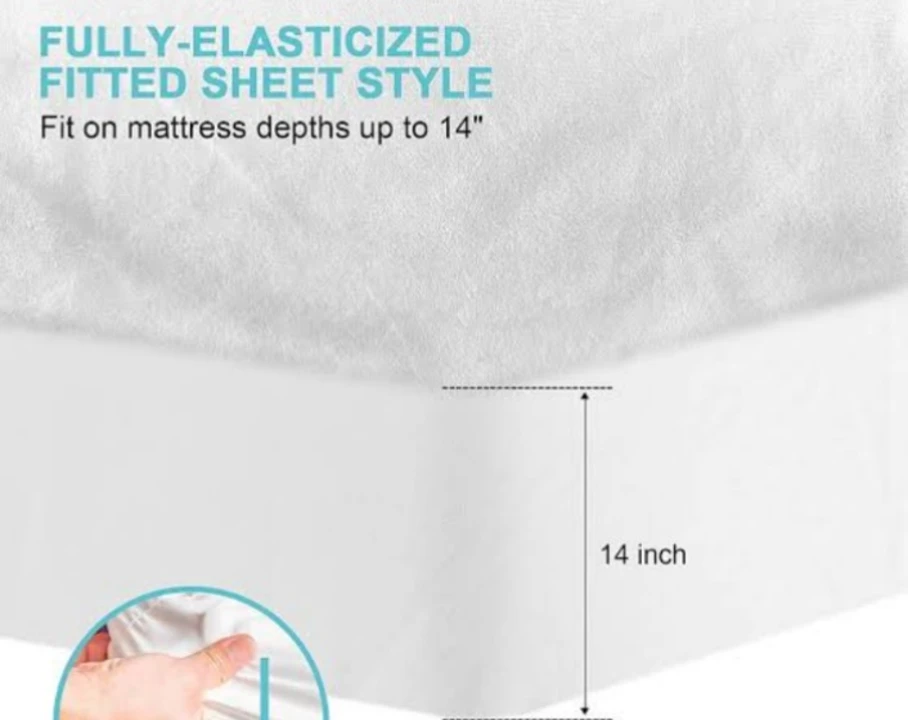 Water proof mattress protector all sizes available  uploaded by Goutamshreecorporation on 4/23/2023