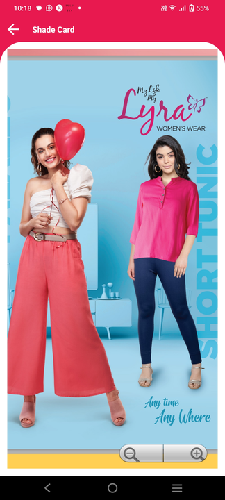 Buy Lyra Solid Coloured Free Size Kurti Pant for Women-Pink online