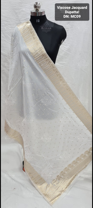 Viscose jacquard dupatta uploaded by Deep tex on 4/23/2023