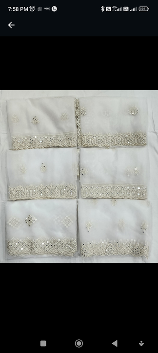 ORGANZA EMBROIDERY DUPATTA uploaded by KAIRA WEAVES on 4/23/2023