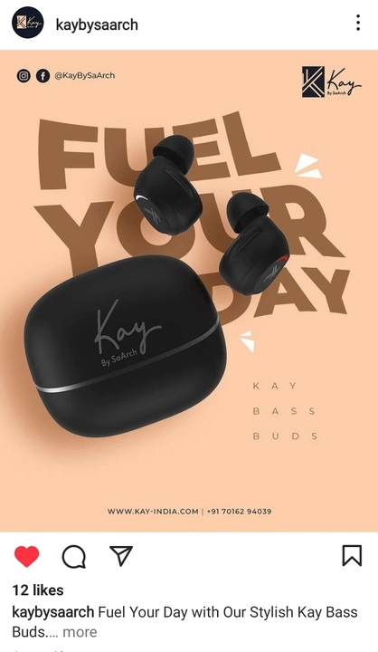 Post image Kay Bass Buds! Powerful sound, with Heavy Bass! Superb premium quality Earbuds 🔥