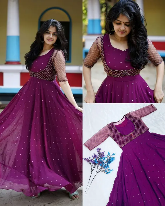 Wine Gown with koti  uploaded by Sharma studio on 4/23/2023