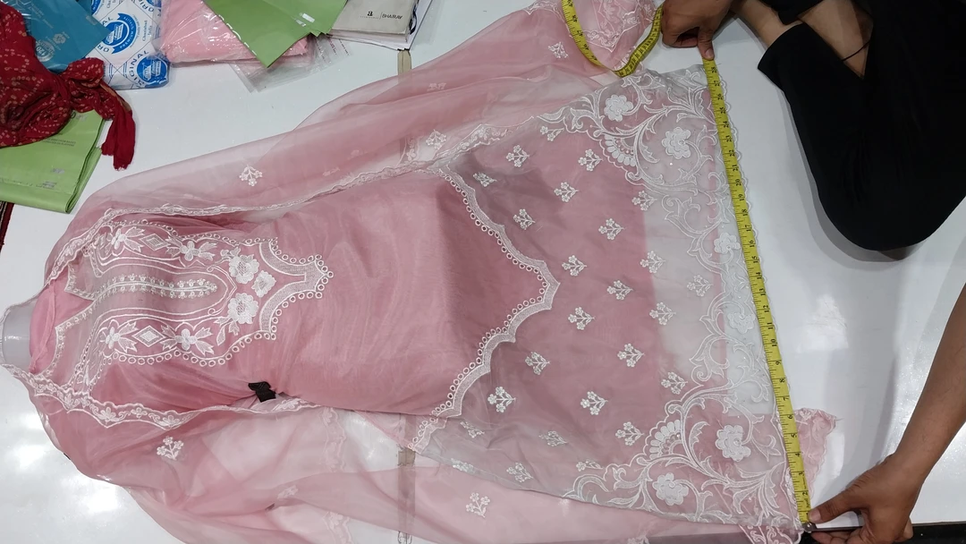 Pure organza desiner suits uploaded by Umra fashion on 4/23/2023