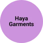 Business logo of Haya garments