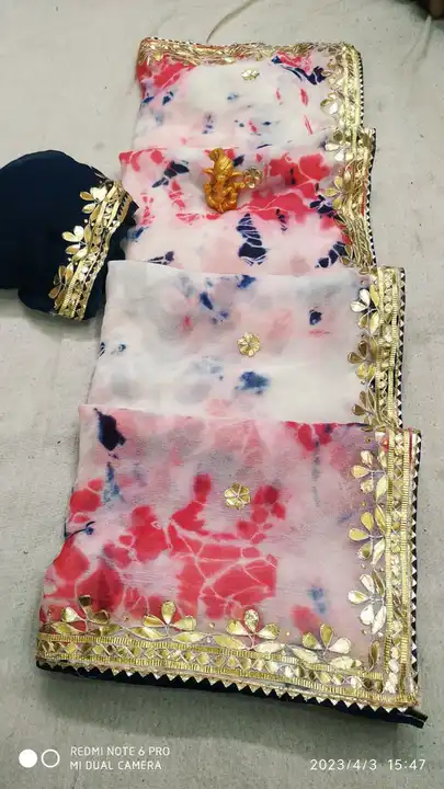 New launched⚡⚡ Jaipuri Gota Patti Handwork  2 dai Sibbori jorjat saree


⚡⚡Pyore jorjat 75*75 fabric uploaded by Gotapatti manufacturer on 4/23/2023