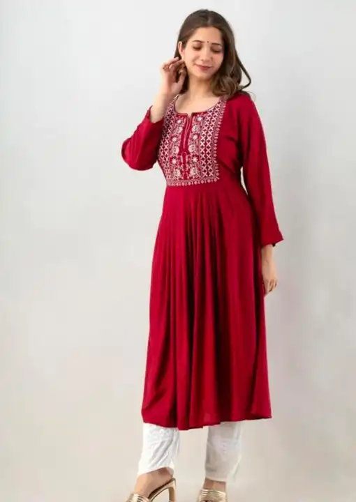 M to XXL, Reyon Kurti With Pant uploaded by Online Ladies Dresses on 4/24/2023