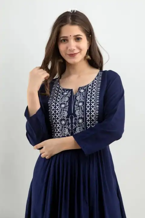 M to XXL, Reyon Kurti With Pant uploaded by Online Ladies Dresses on 4/24/2023