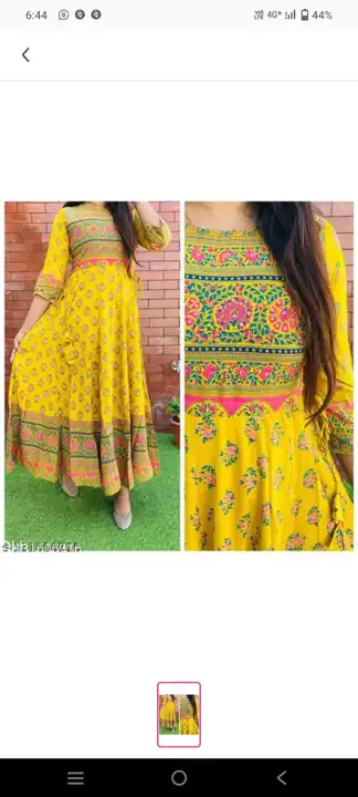 M to XXL, Rayon Printed      
👉🌳  Flower Gown Kurti

🌳👉Fabric: Rayon

🌳👉Sleeve Length: Three-Q uploaded by Online Ladies Dresses on 4/24/2023