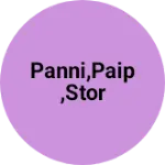 Business logo of Panni,paip,stor