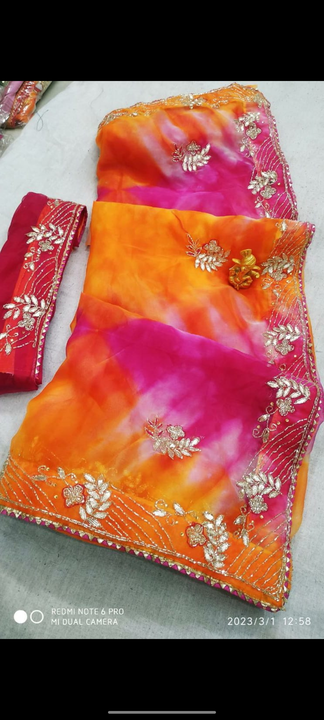 Organja febric saree  uploaded by All in one saree bazzar on 4/24/2023