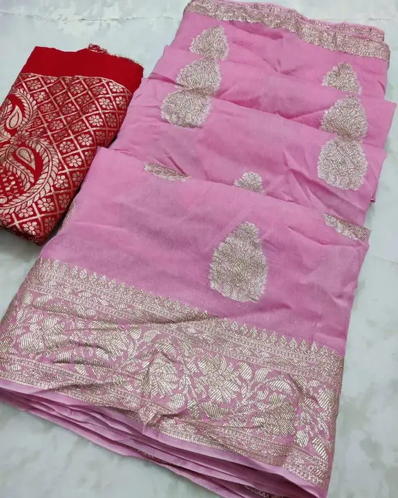 Muga silk febric saree uploaded by All in one saree bazzar on 4/24/2023