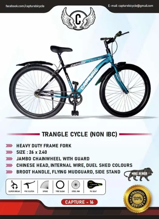 TRANGLE MODLE 26.240 uploaded by RK ENTERPRISES AND CAPTURE BICYCLE 6239306857 on 4/24/2023