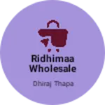 Business logo of Ridhimaa wholesale & Grocery shope