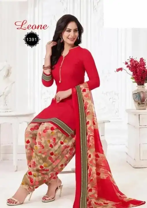 Womens  Traditional American Crepe Printed Unstitched Salwar Suit with Dupatta Set uploaded by SLYKAA FASHION  on 4/24/2023