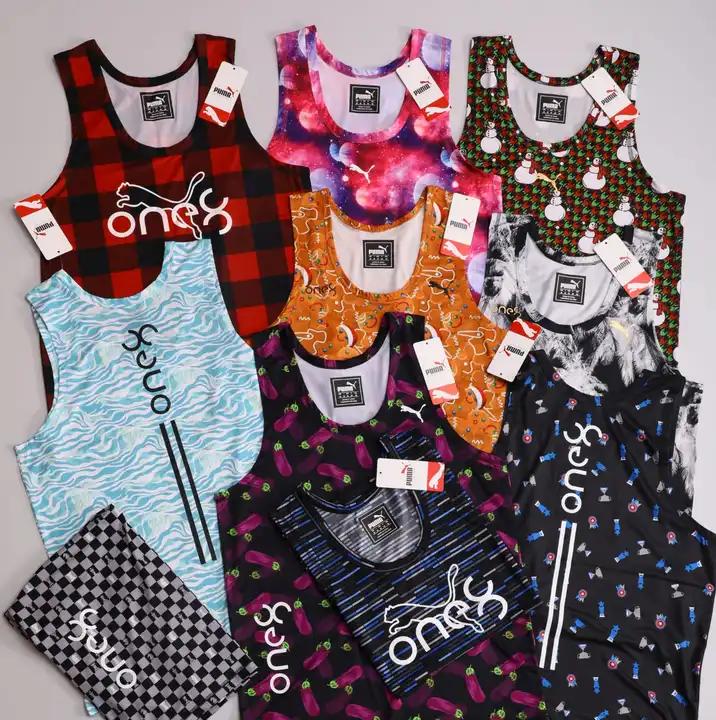 MENS  SPORTS   COMBO PREMIUM   ALL OVER PRINT SLEEVELESS uploaded by IRAI Traders on 5/24/2024