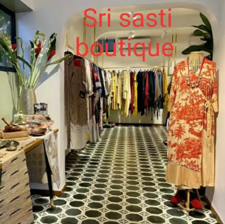 Visiting card store images of Sri sasti boutique