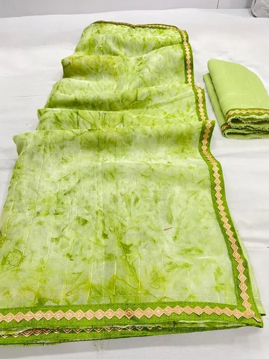 Organza saree with Siburi and Sequence work in Saree and Lace uploaded by ShubhMangal Silk Mills on 4/24/2023