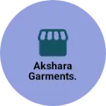 Business logo of Akshara garments.