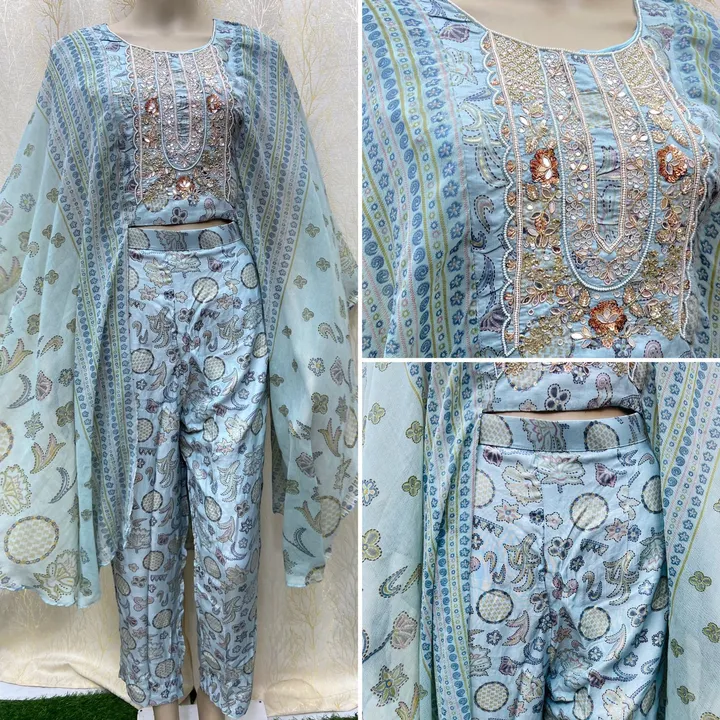 Indo Western Top With Pant uploaded by business on 4/24/2023