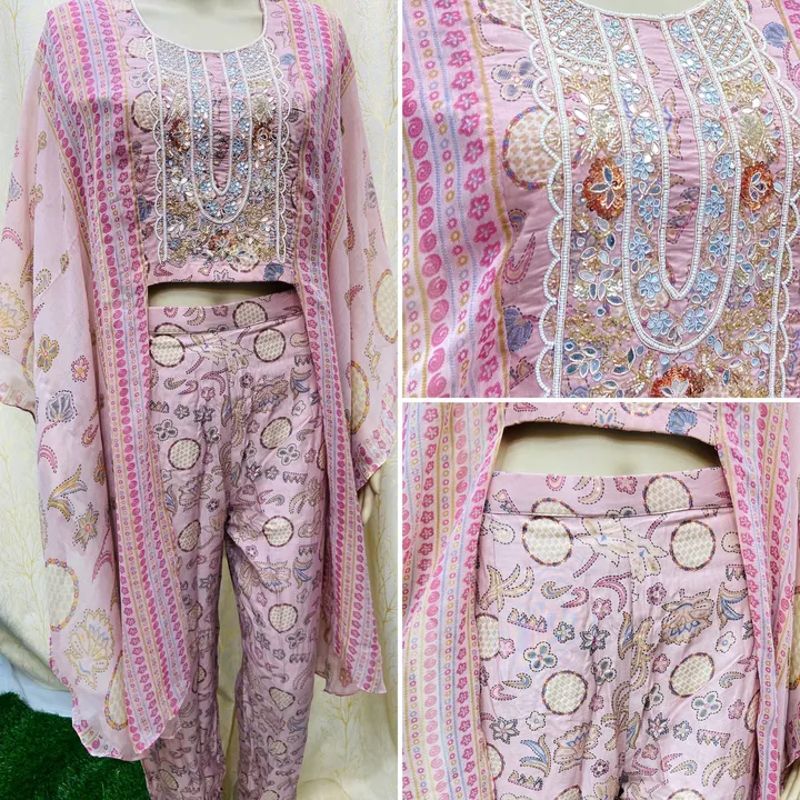 Indo Western Top With Pant uploaded by SUBHAM COLLECTION on 4/24/2023