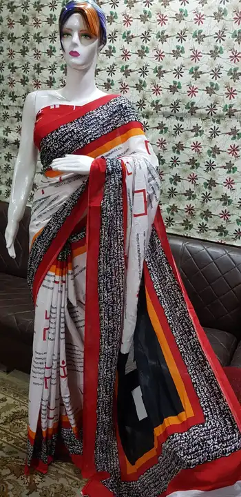 🍁NEW ARRIVAL 🍁🍁Bagru Block Print Cotton mulmul sarees with blouse 🍁All saree with same blouse uploaded by Ayush Handicarft on 4/24/2023