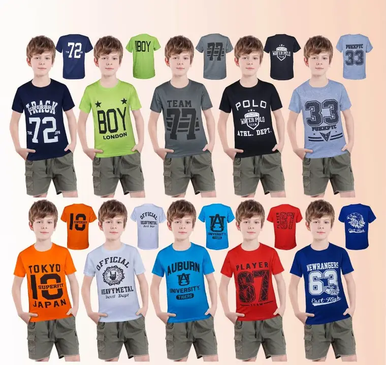 Boys T-Shirts Premium Pure Cotton 2Yrs to 15 Yrs uploaded by business on 4/24/2023