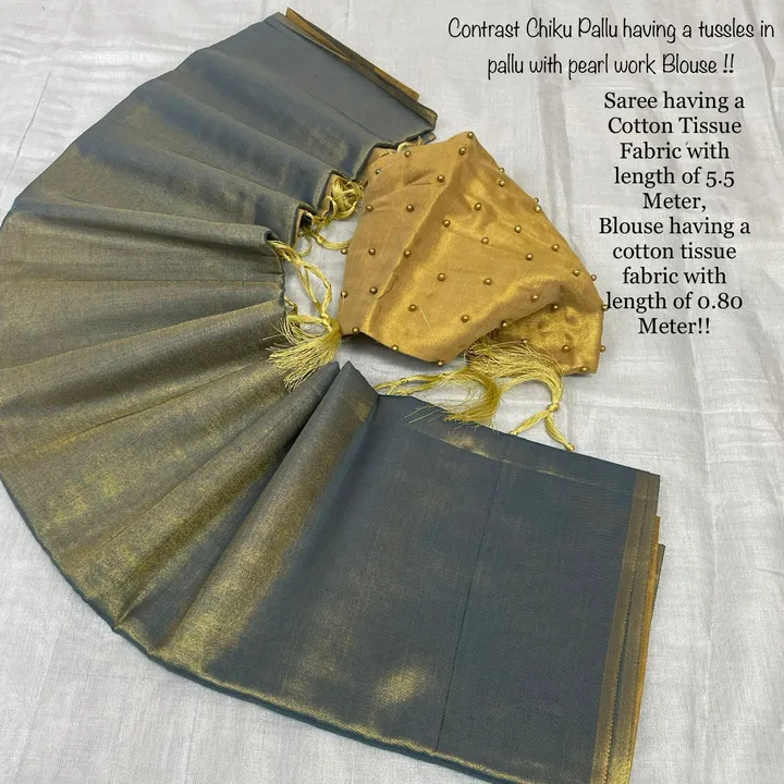 Uppada Cotton Tissue Saree  uploaded by ShubhMangal Silk Mills on 4/24/2023