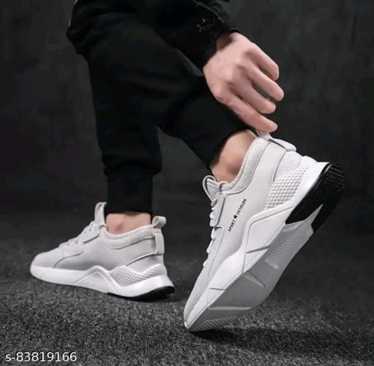 White Solid casual shoes. 
 uploaded by Siraj shekh on 4/24/2023