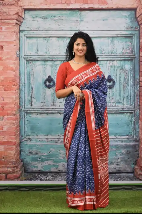 👉 Bagru Block Print Cotton Mulmul Sarees With Blouse 
👉All saree with same blouse 
👉 Fabric: *Mul uploaded by Saiba hand block on 4/24/2023