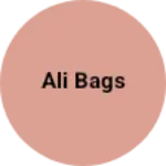 Business logo of Ali bags