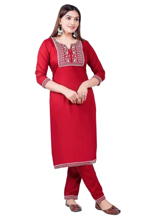 Kurti with pent  uploaded by Rudra enterprises on 4/24/2023