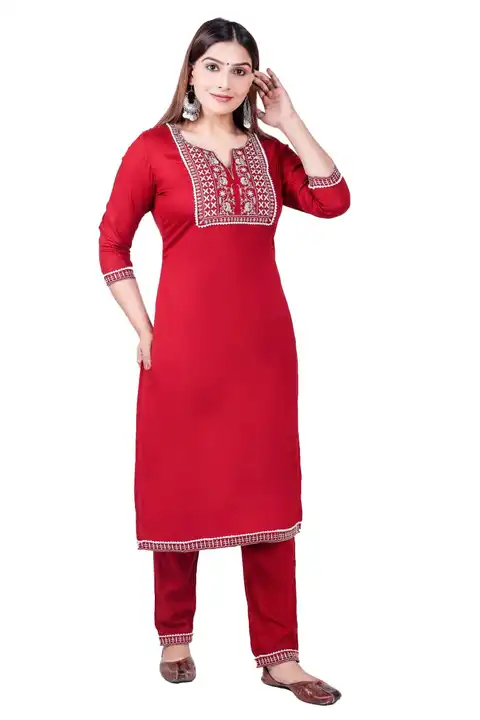 Kurti with pent  uploaded by Rudra enterprises on 4/24/2023