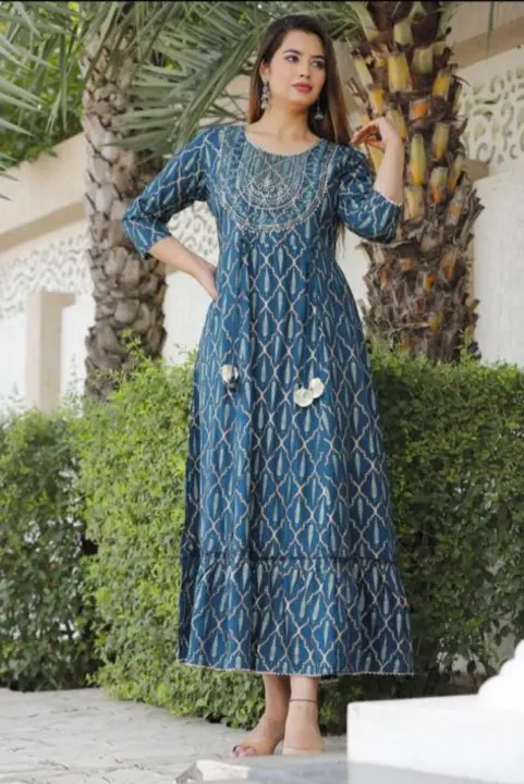 embroidery gown  uploaded by Chirag Enterprises on 4/24/2023
