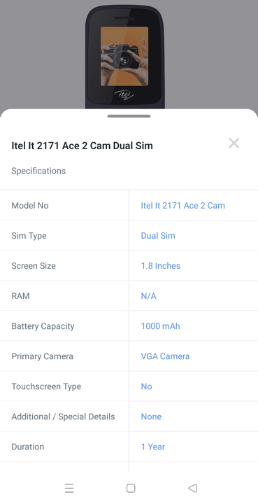 It 2171 Itel With cam  uploaded by JALIYAN SALES on 4/24/2023