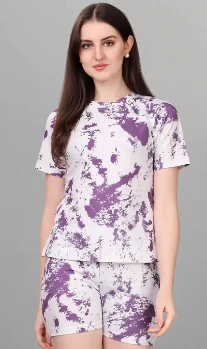 Tie dye print top bottom nightwear set uploaded by Deaim Sales on 4/24/2023