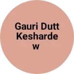 Business logo of Gauri dutt keshardew