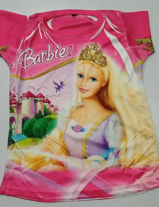 Barbie print t-shirt  uploaded by Fashion collection (Om sai garments) on 4/24/2023