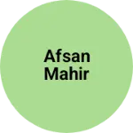 Business logo of Afsan mahir
