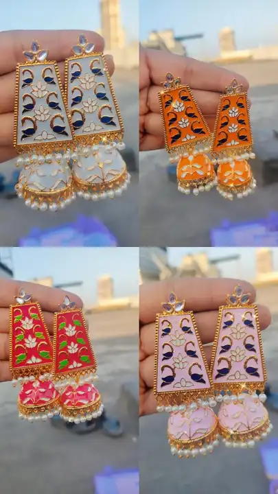 Meenakari Earrings  uploaded by Sb designs on 4/24/2023