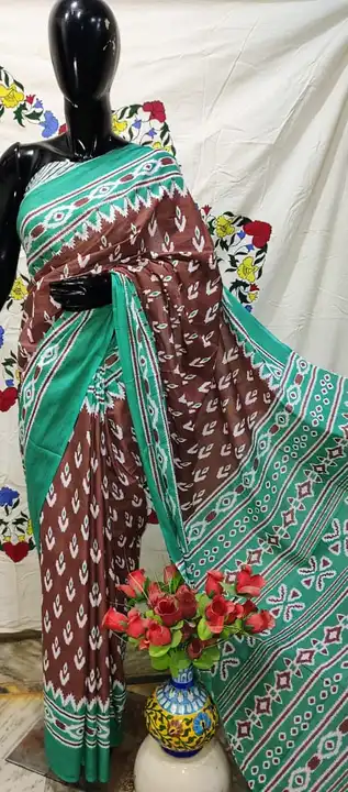 Cotton saree  uploaded by Shree Ganeshay Handicraft on 4/24/2023