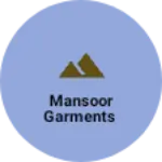 Business logo of Mansoor garments