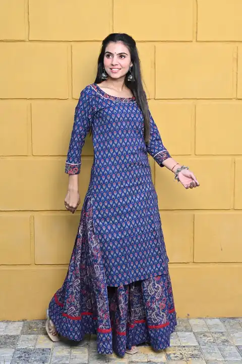 New collection of cotton hand block printed *skirt and kurta* set available....

Sizes- 38-46
Kurta  uploaded by Saiba hand block on 4/24/2023
